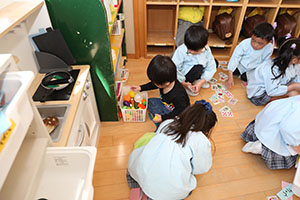 仲良く遊びました　さくら・ひよこ