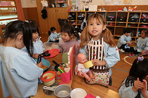 仲良く遊びました　さくら・ひよこ