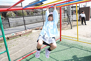 元気いっぱい園庭遊び！！　たんぽぽ